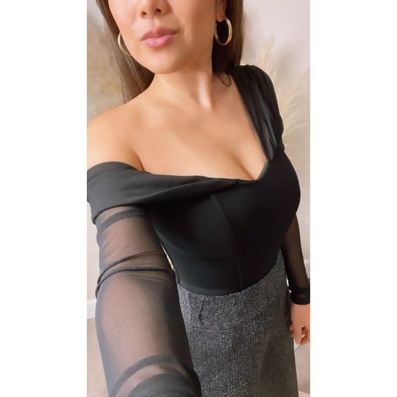 Bailey 44 Faith Top Black Sheer - Picture 3 of 6